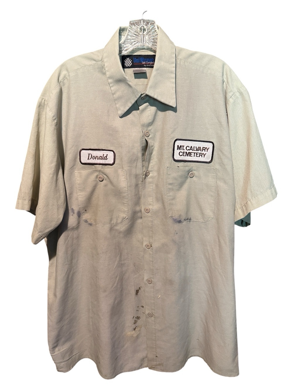 💚💰BOGO FREE The Best Halloween Costume Ever Graveyard Worker Button Down Shirt